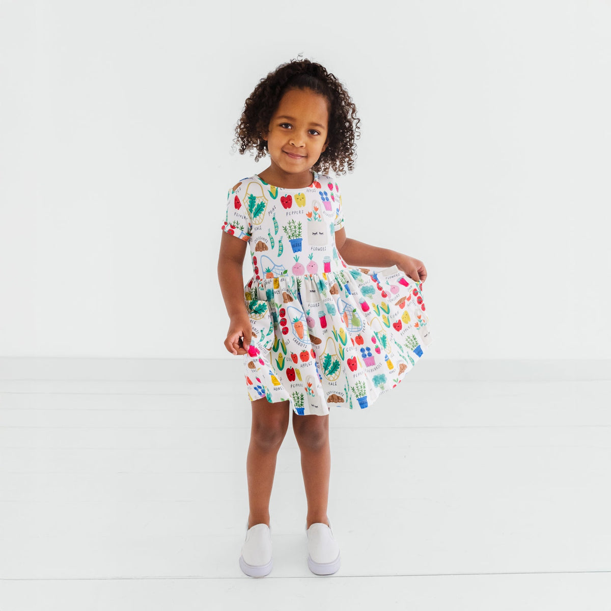 Farmers Market Patch Pocket Dress