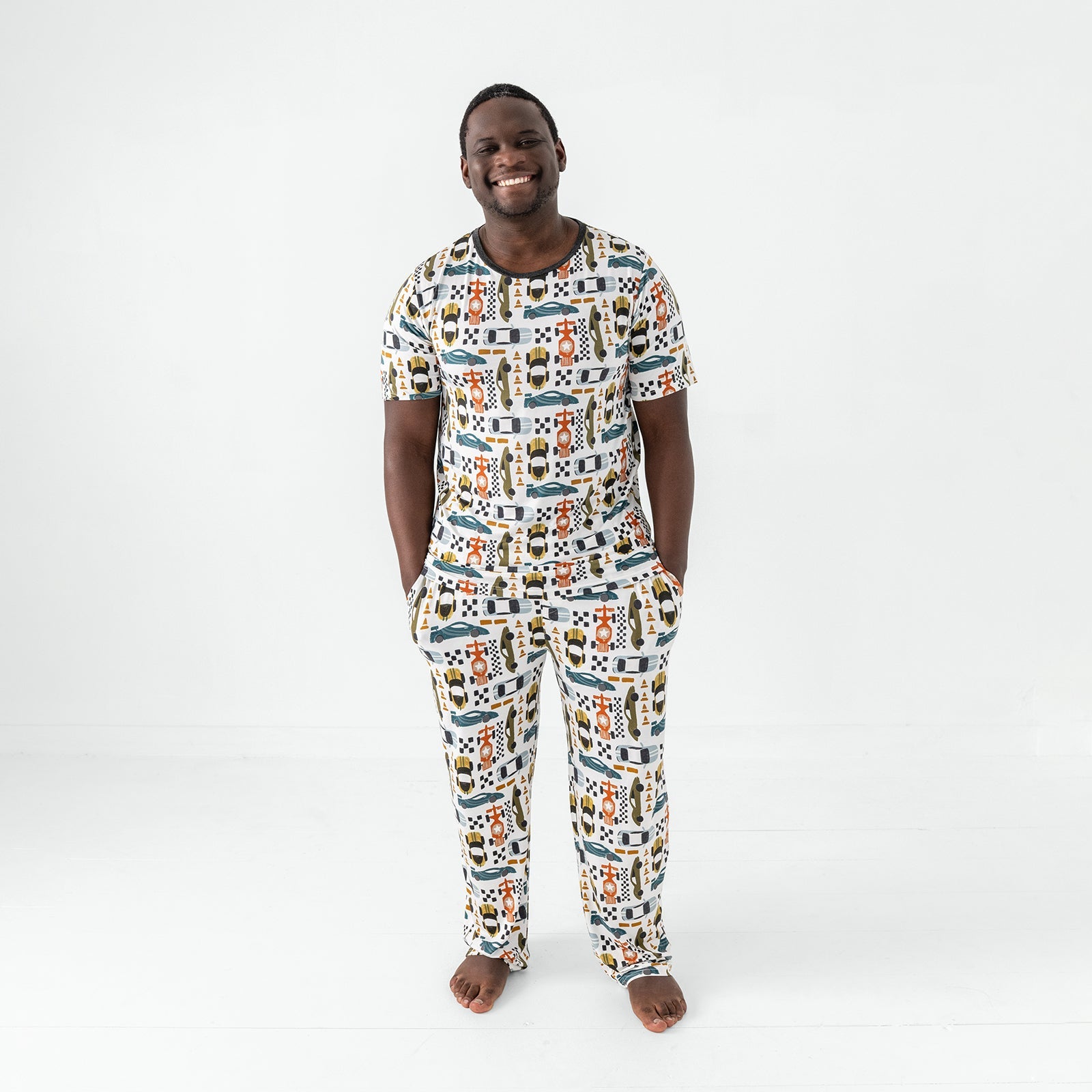 Fast Lane Men's Short Sleeve Pajama Top