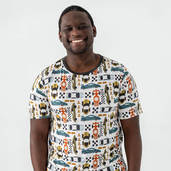 Fast Lane Men's Short Sleeve Pajama Top
