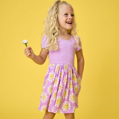 Flower Power Skater Dress