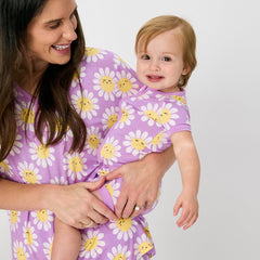 Flower Power Women's Short Sleeve Pajama Top
