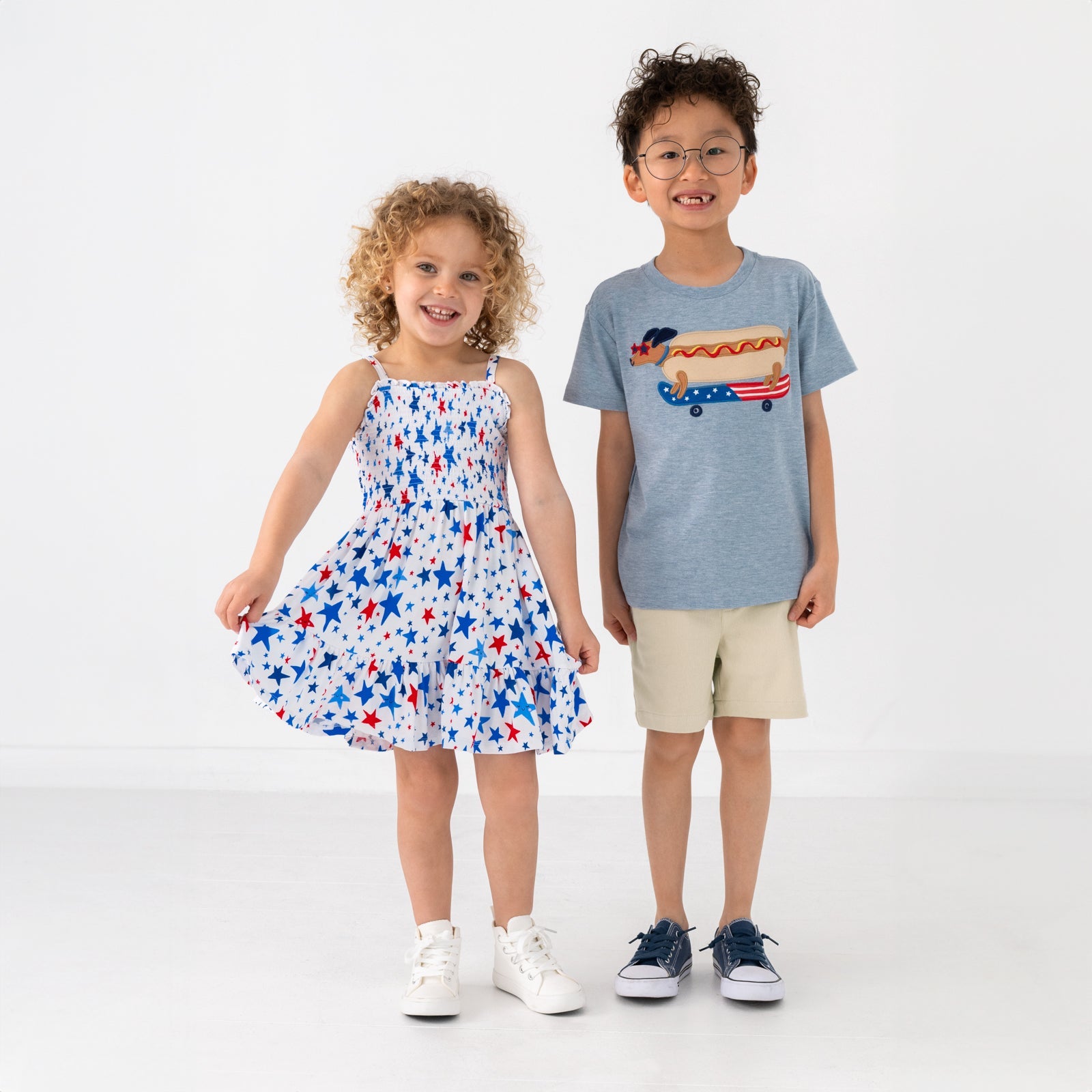 Bright Stars Smocked Dress
