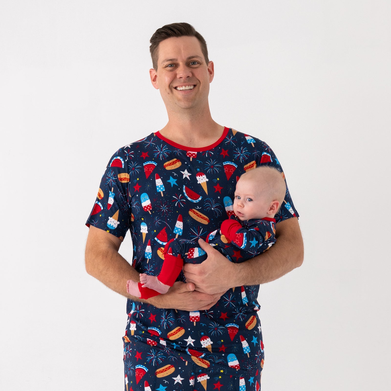 Snacks & Sparkles Men's Short Sleeve Pajama Top