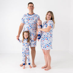 Bright Stars Men's Short Sleeve Pajama Top
