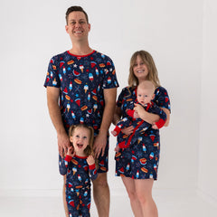 Snacks & Sparkles Men's Short Sleeve Pajama Top