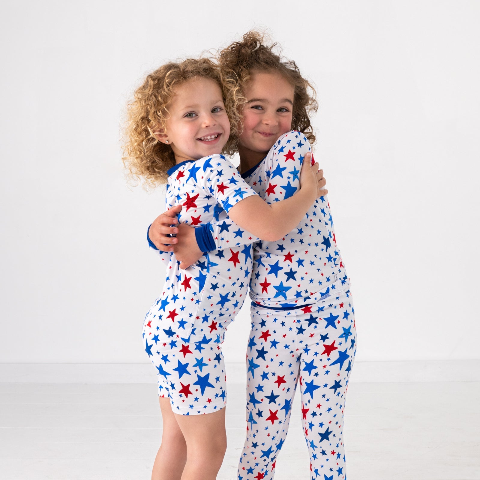 Bright Stars Two-Piece Short Sleeve & Shorts Pajama Set
