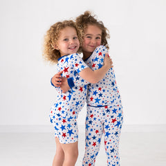 Bright Stars Two-Piece Short Sleeve & Shorts Pajama Set
