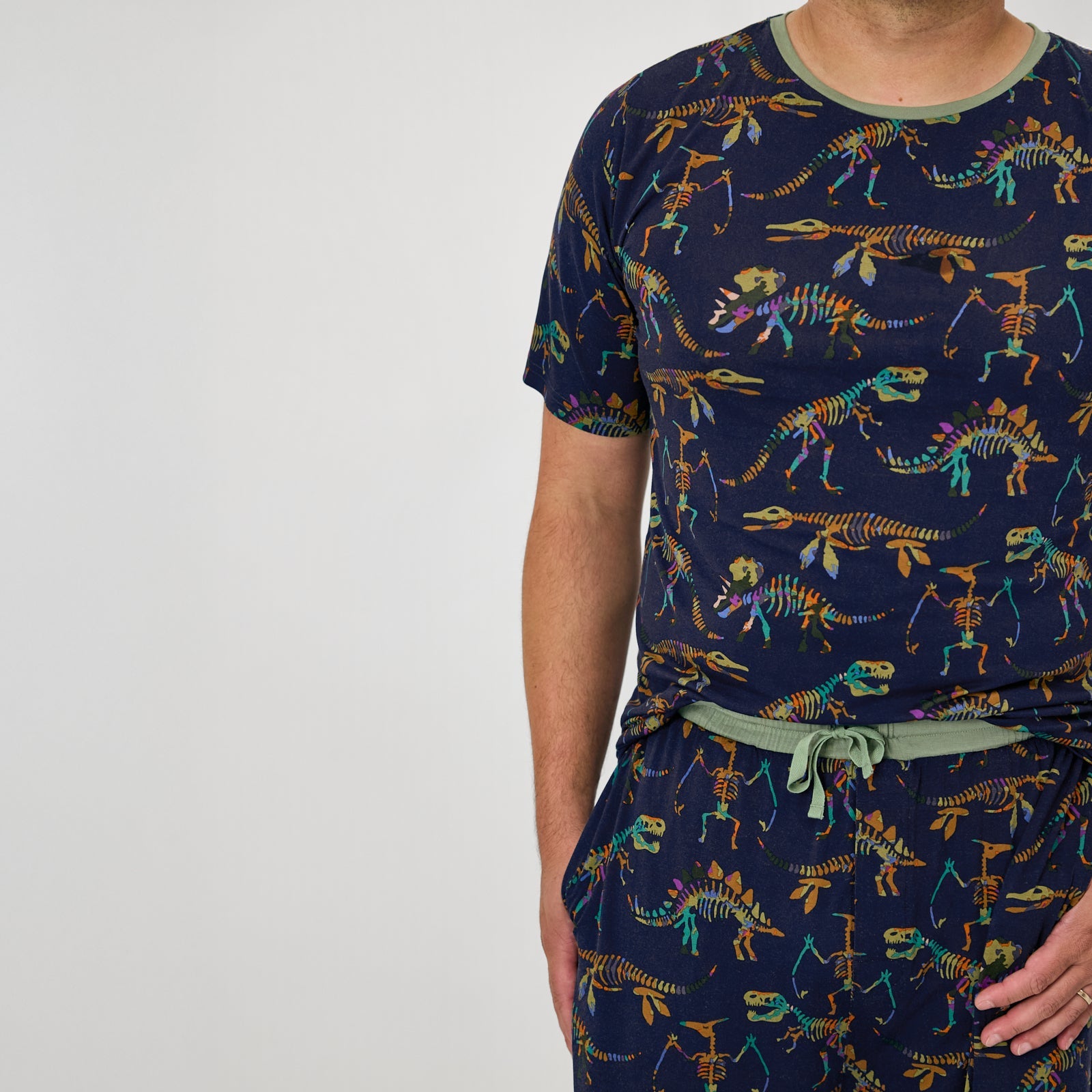 Fossil Quest Men's Short Sleeve Pajama Top