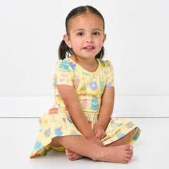 Frosted Fun Skater Dress with Bodysuit