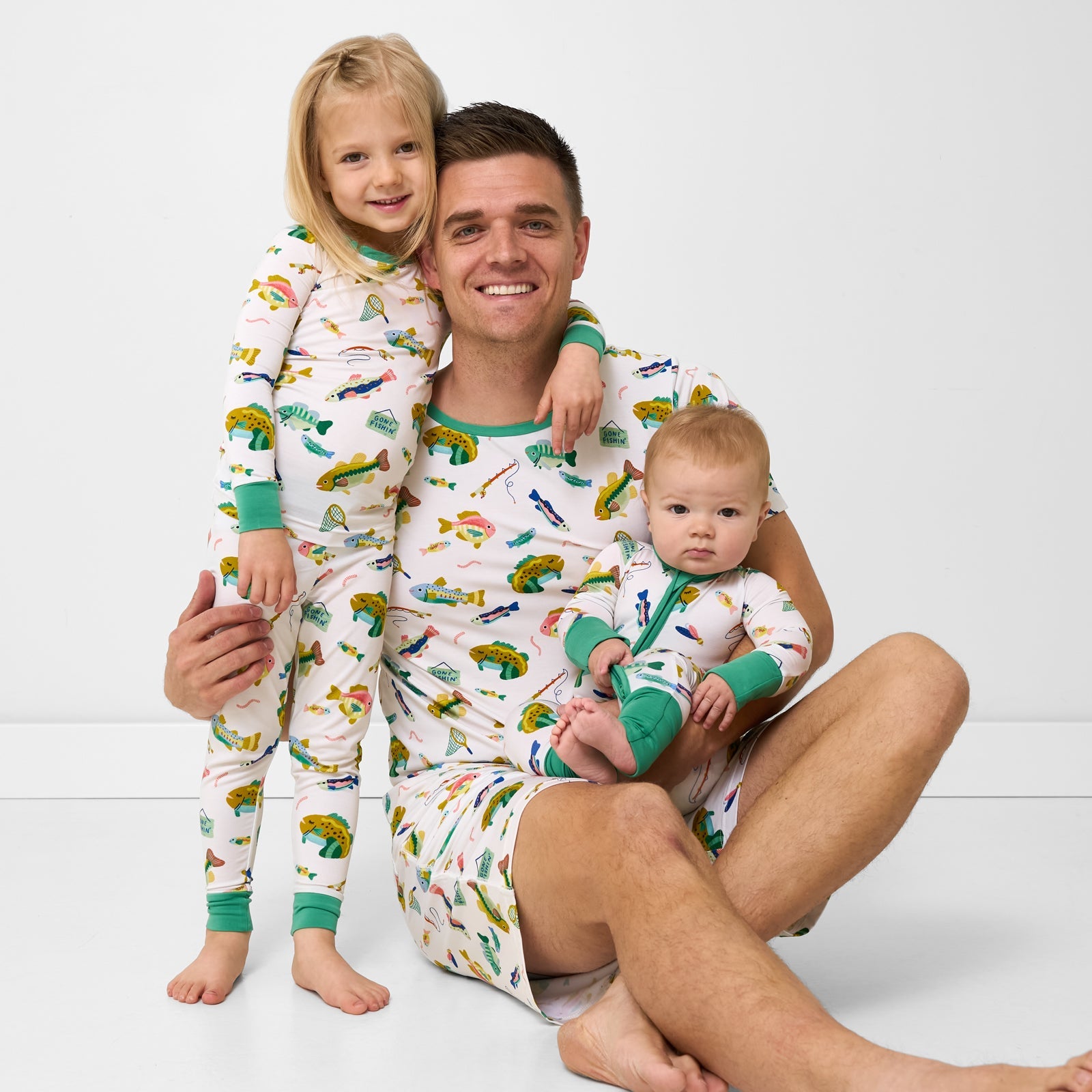 Gone Fishin' Men's Short Sleeve Pajama Top