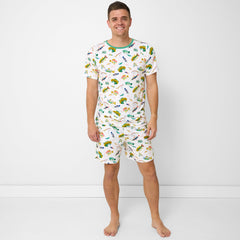 Gone Fishin' Men's Short Sleeve Pajama Top