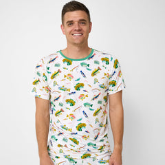 Gone Fishin' Men's Short Sleeve Pajama Top