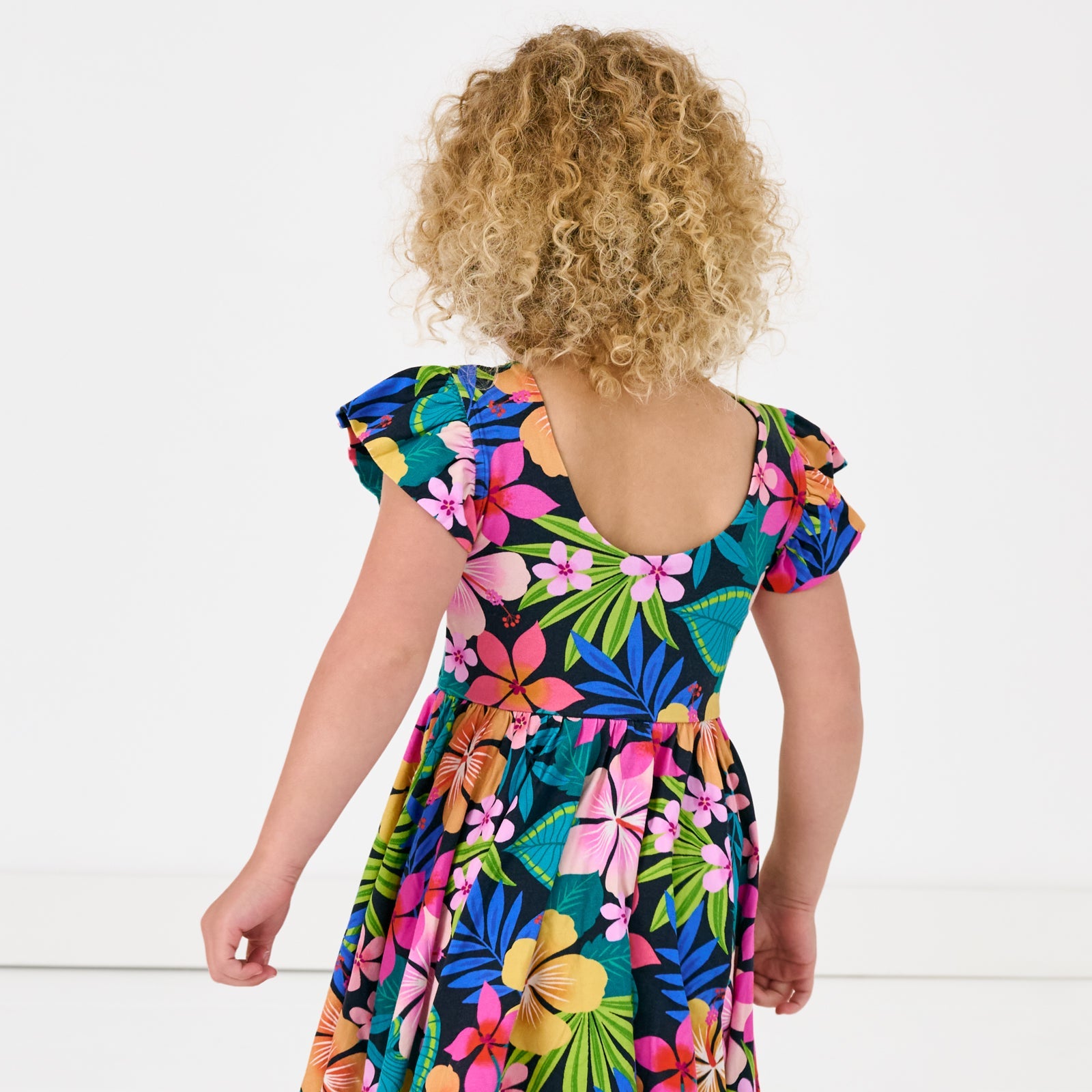 Jungle Blooms Flutter Twirl Dress
