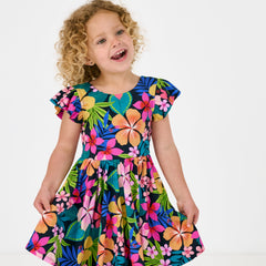 Jungle Blooms Flutter Twirl Dress