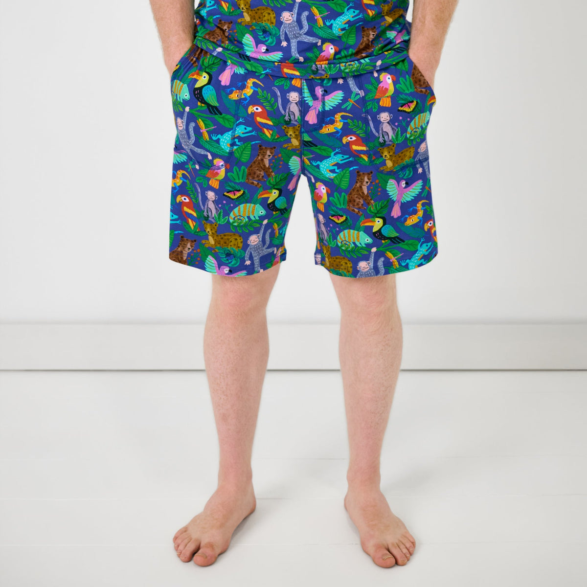 Jungle Jam Men's Pajama Shorts