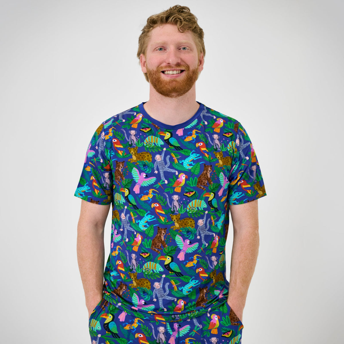 Jungle Jam Men's Short Sleeve Pajama Top