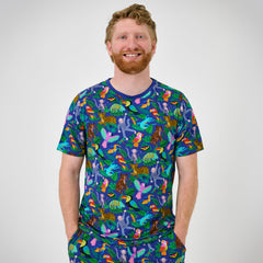 Jungle Jam Men's Short Sleeve Pajama Top