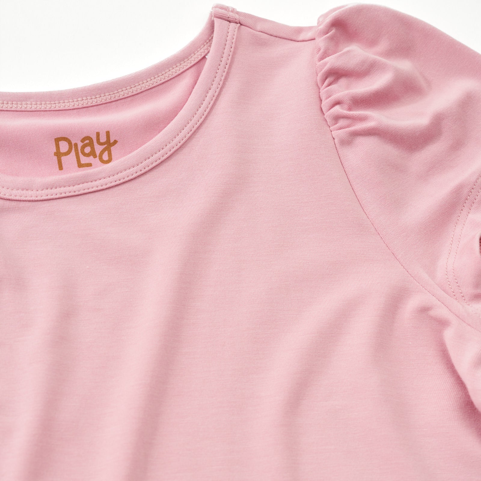 Mauve Blush Puff Sleeve Tee