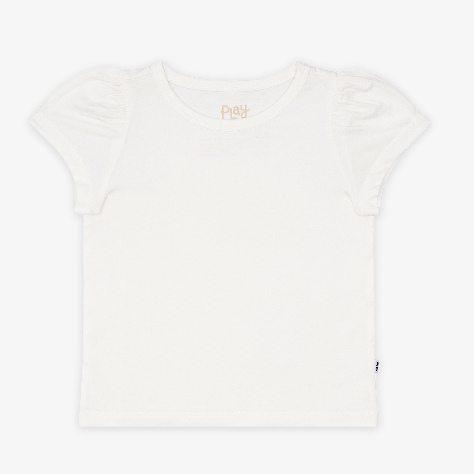 Soft White Puff Sleeve Tee