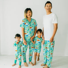 Prehistoric Party Women's Short Sleeve Pajama Top