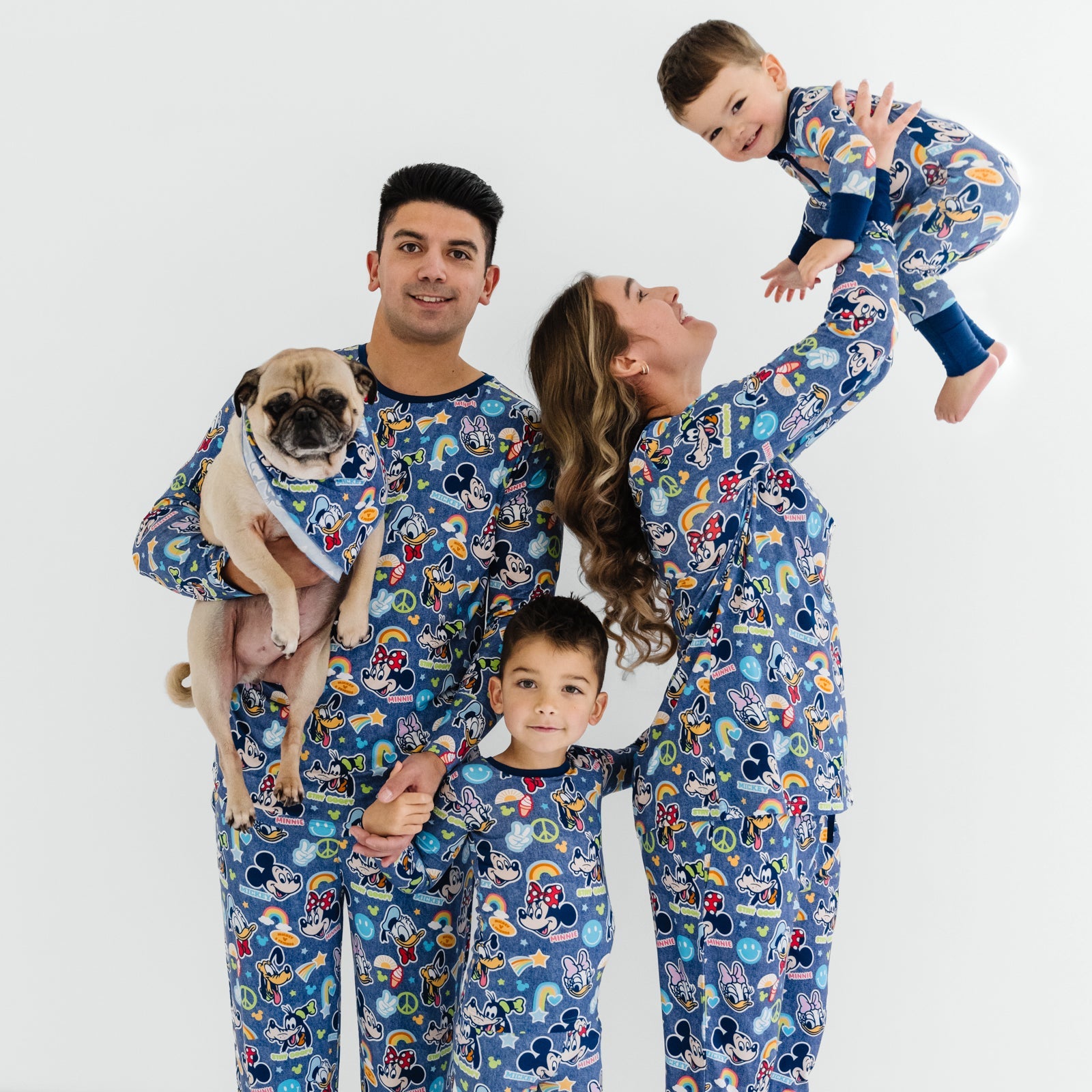 Navy Disney Mickey's Clubhouse Men's Long Sleeve Pajama Top
