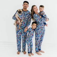 Navy Disney Mickey's Clubhouse Men's Long Sleeve Pajama Top