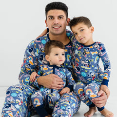 Navy Disney Mickey's Clubhouse Men's Long Sleeve Pajama Top