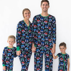Monster Truck Madness Men's Pajama Top