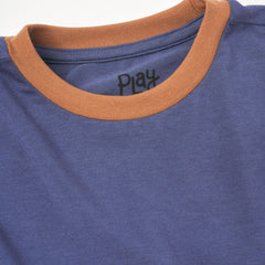 Caramel Colorblock Relaxed Panel Tee