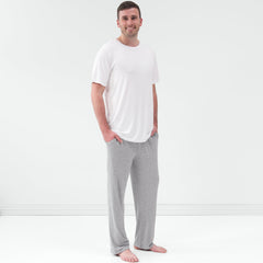 Bright White Men's Short Sleeve Pajama Top