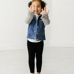 Midwash Blue/Gray Denim Jacket