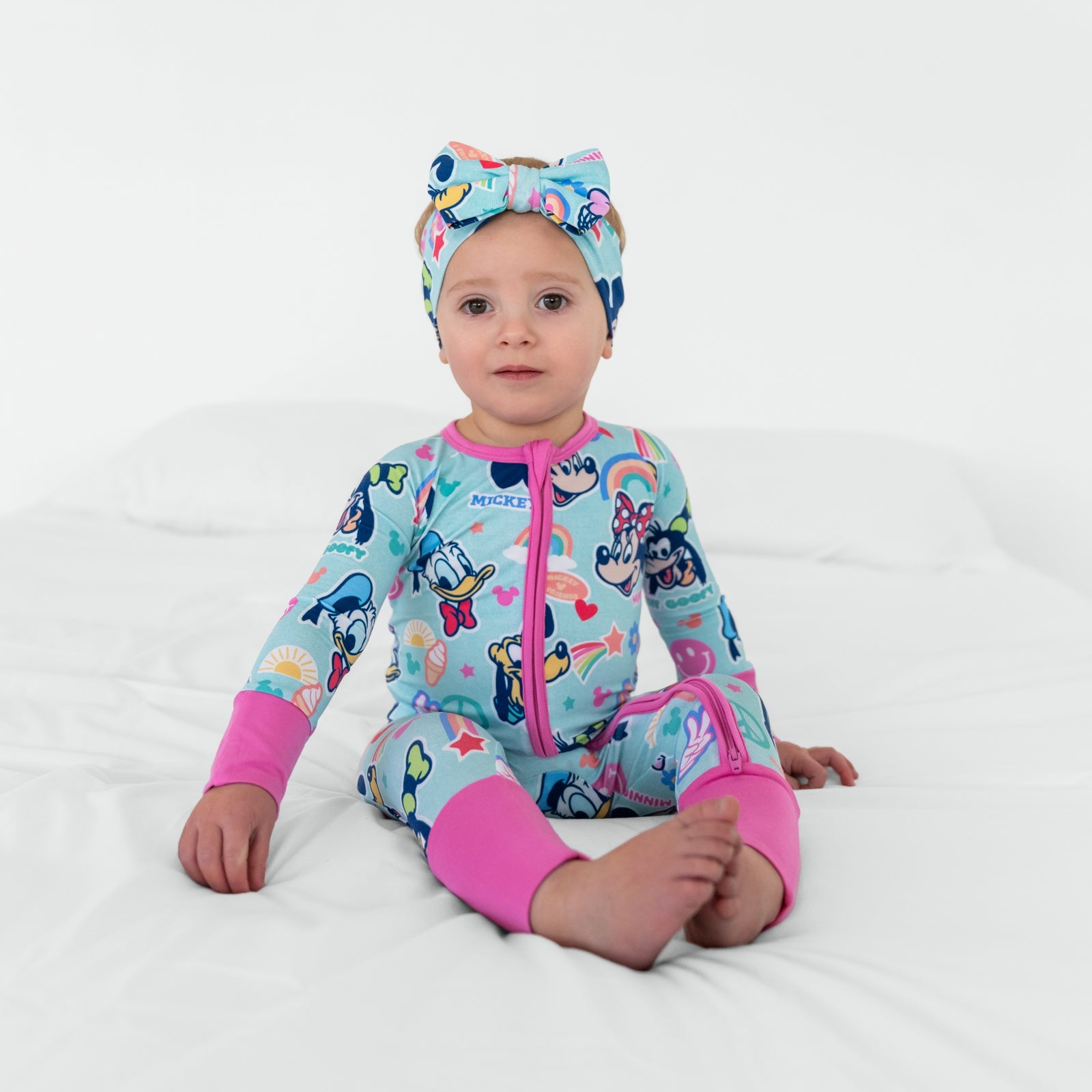 Pink Disney Mickey's Clubhouse Luxe Bow Headband