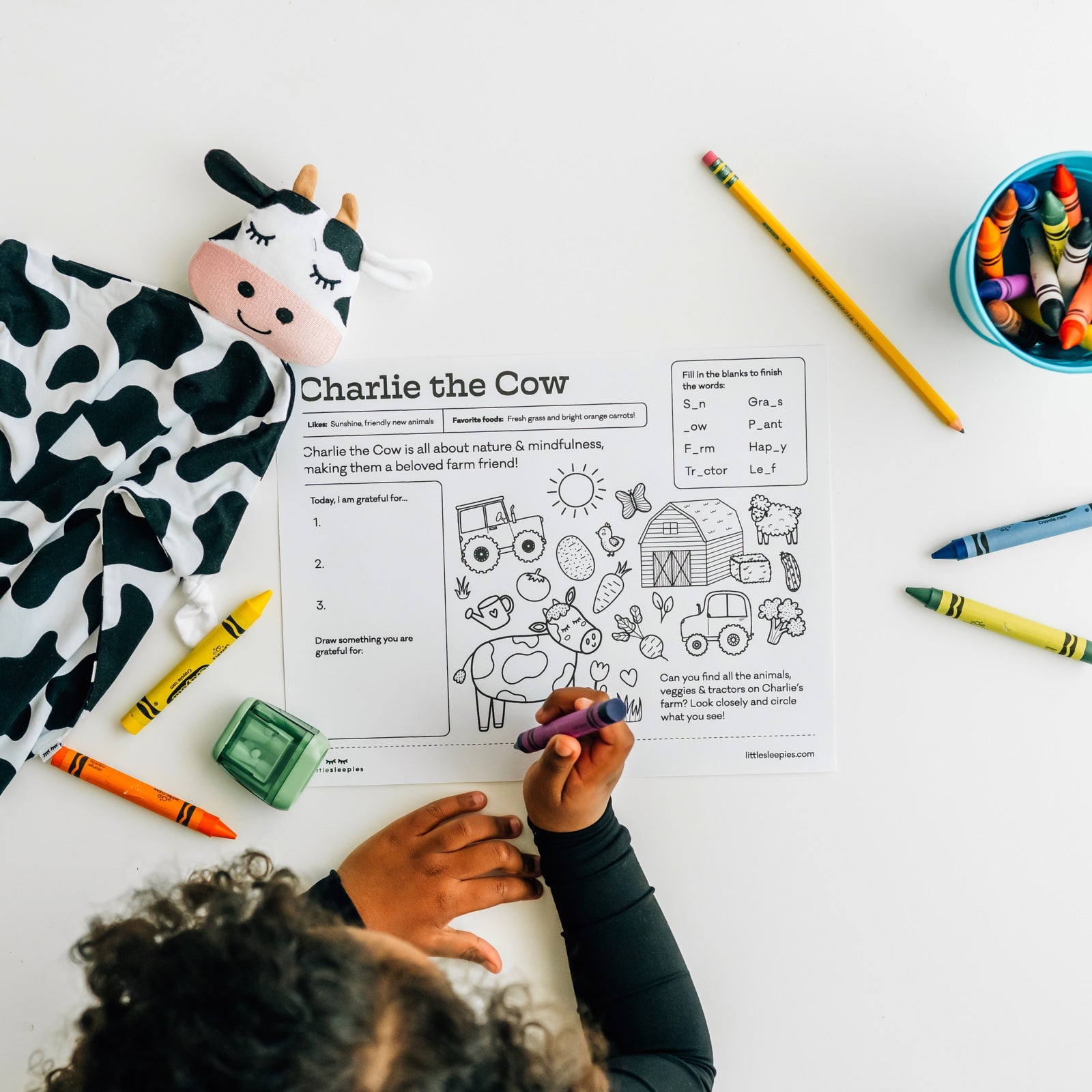 Charlie the Cow Sleepyhead Lovey
