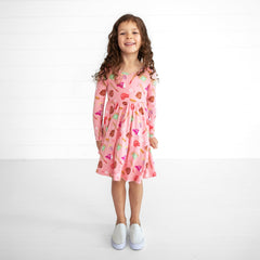 Pink All Stars Twirl Dress