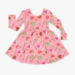 Pink All Stars Twirl Dress