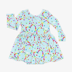 Friends Forever Twirl Dress with Bodysuit