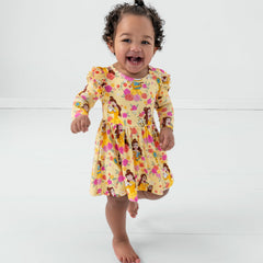 Disney Princess Belle Flutter Twirl Dress with Bodysuit