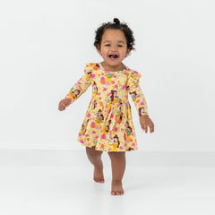Disney Princess Belle Flutter Twirl Dress with Bodysuit