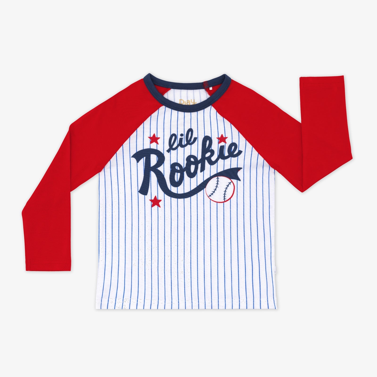 Blue Lil Rookie Raglan Tee