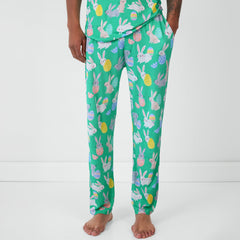Green Hoppy Days Men's Pajama Pants