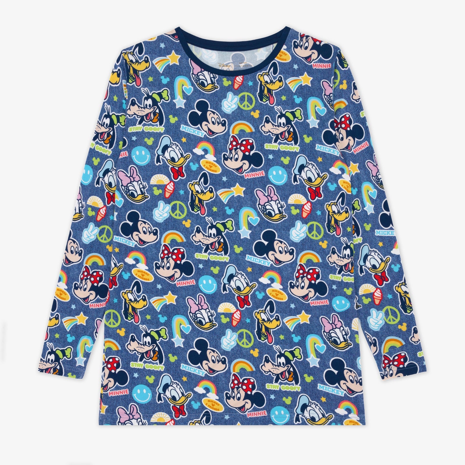 Navy Disney Mickey's Clubhouse Men's Long Sleeve Pajama Top