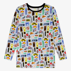 The Big Apple Men's Long Sleeve Pajama Top