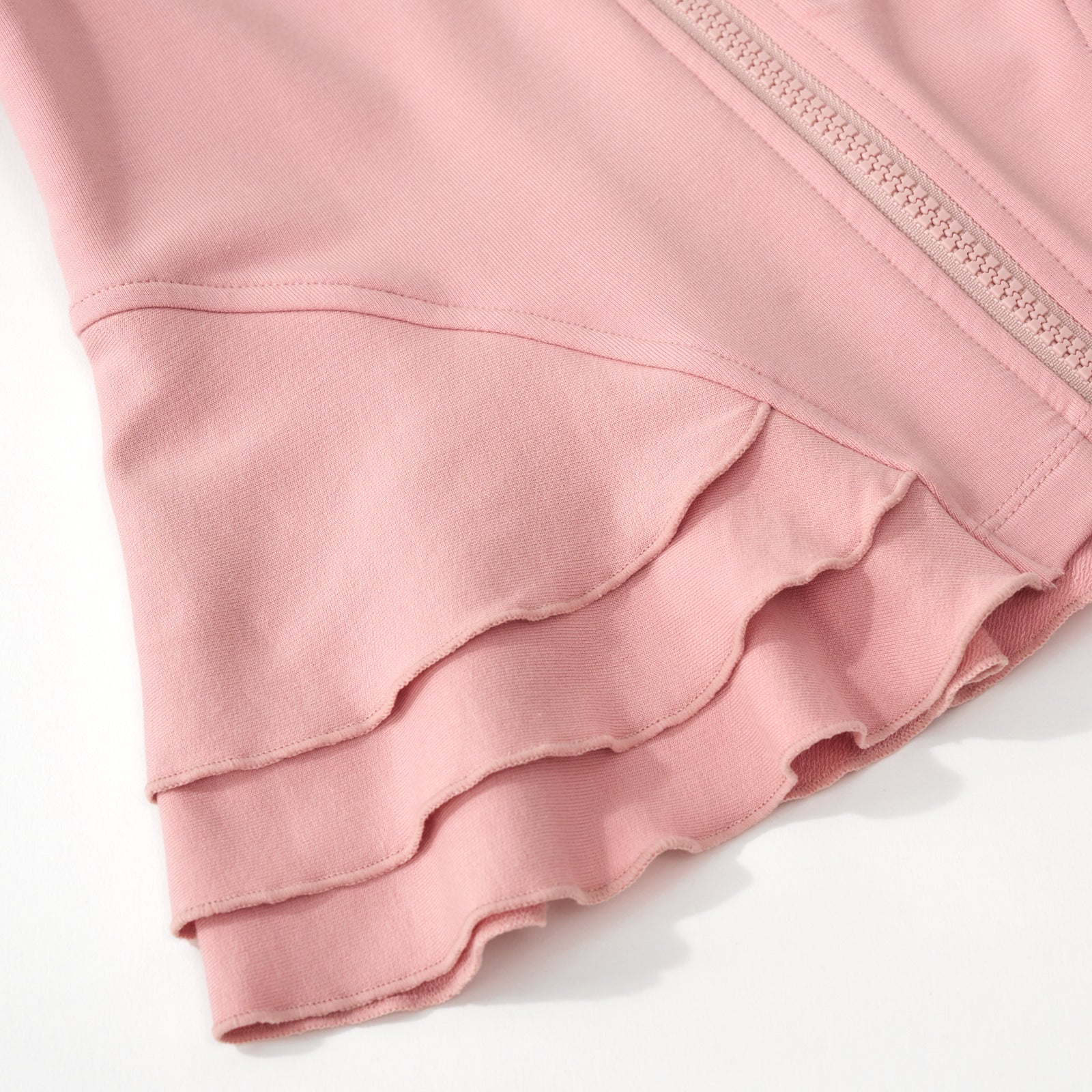 Mauve Blush Peplum Hoodie