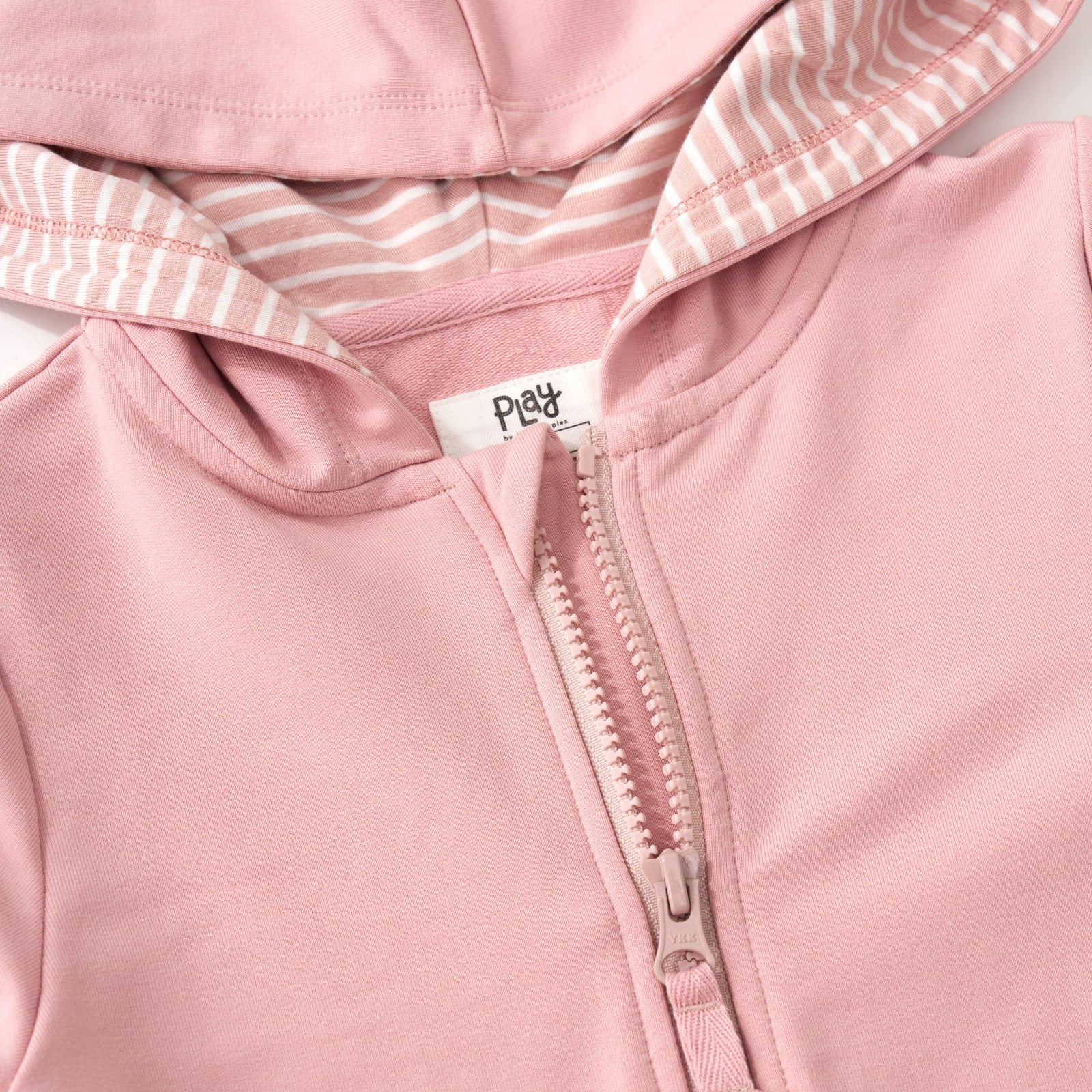 Mauve Blush Peplum Hoodie