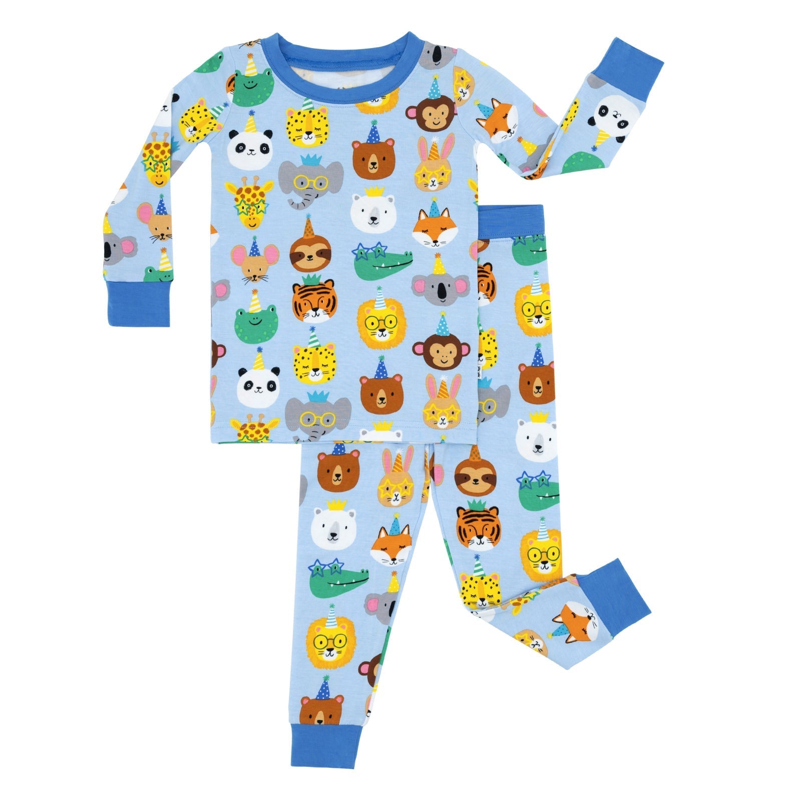Blue Party Pals Two-Piece Pajama Set