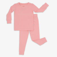Bubblegum Ribbed Two-Piece Pajama Set