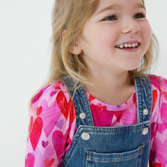 Midwash Blue Denim Tiered Overall Dress