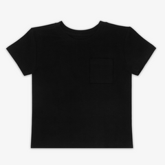 Black Short Sleeve Relaxed Pocket Tee