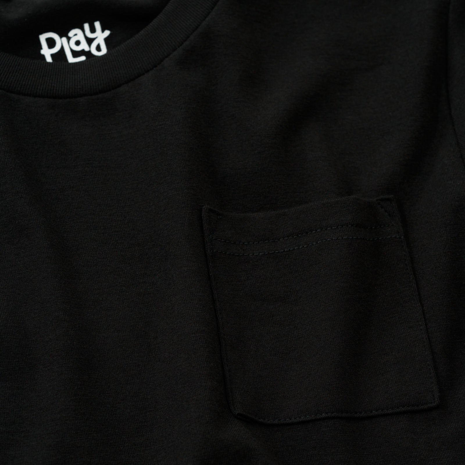 Black Short Sleeve Relaxed Pocket Tee