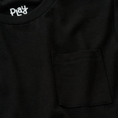 Black Short Sleeve Relaxed Pocket Tee